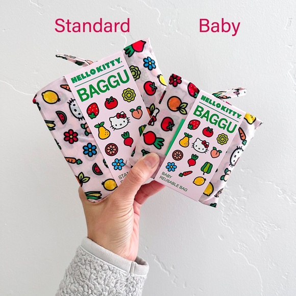 🍎BAGGU STANDARD Hello Kitty Icons Reusable Tote Bag - Picture 7 of 11